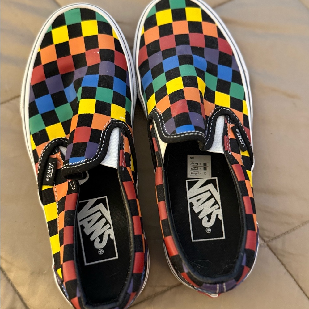 Vans Multicolor Checkered Slip-On Sneakers